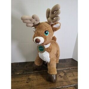 Build a Bear Workshop 16" Dancer Santa Reindeer Christmas Green Eyes